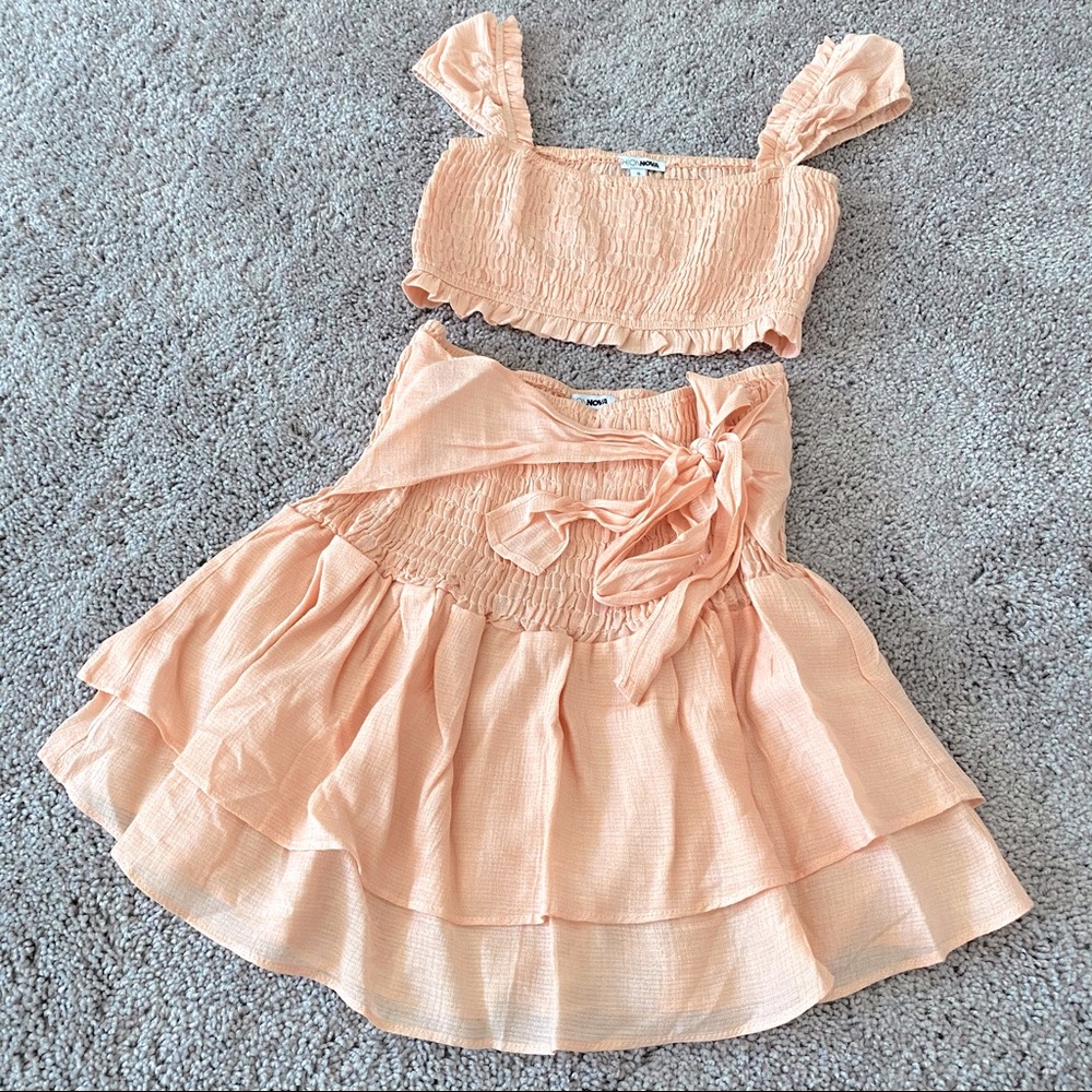 Peach Two Piece Set